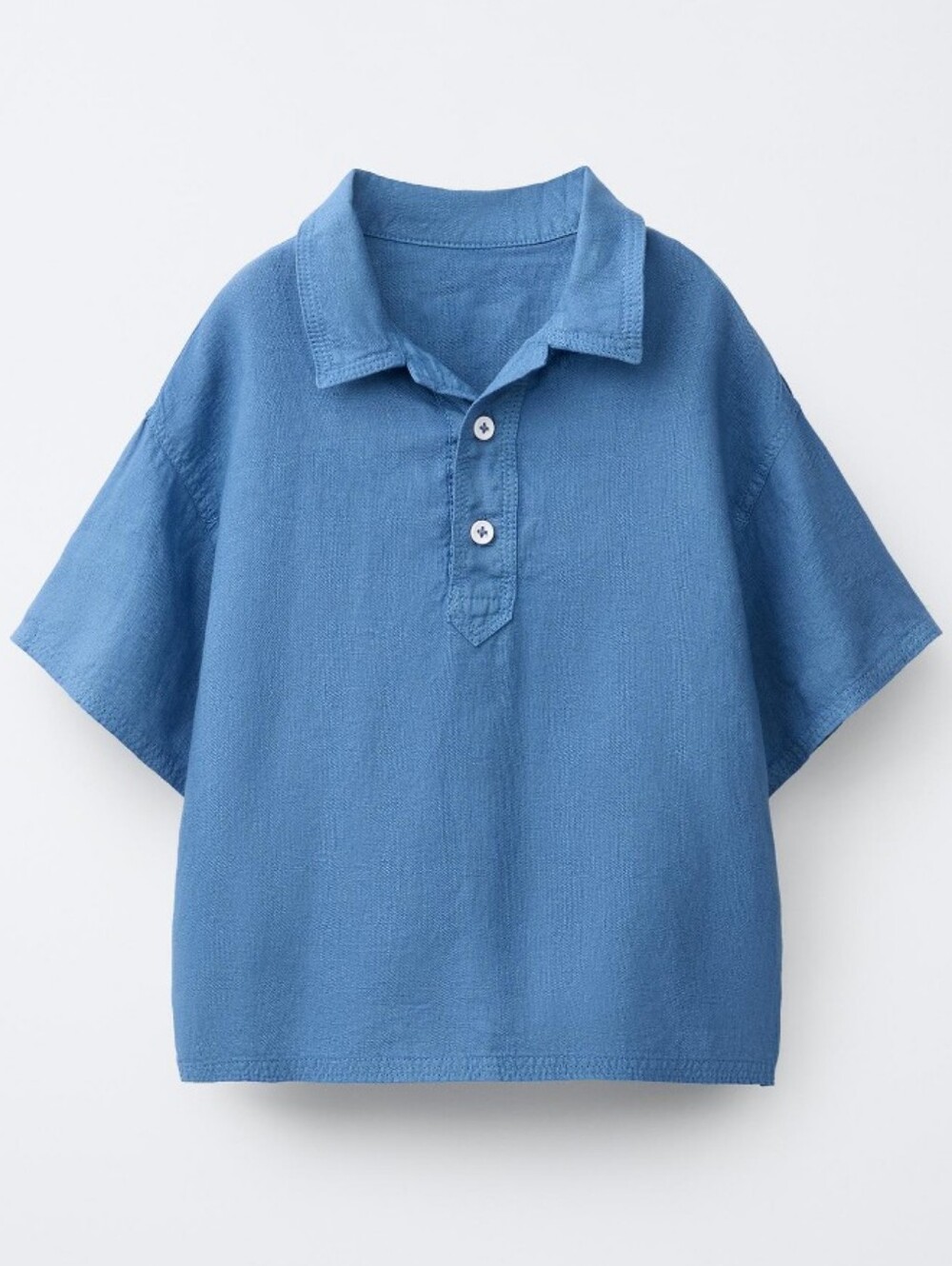Zara 100% LINEN POLO SHIRT- 1 1/2